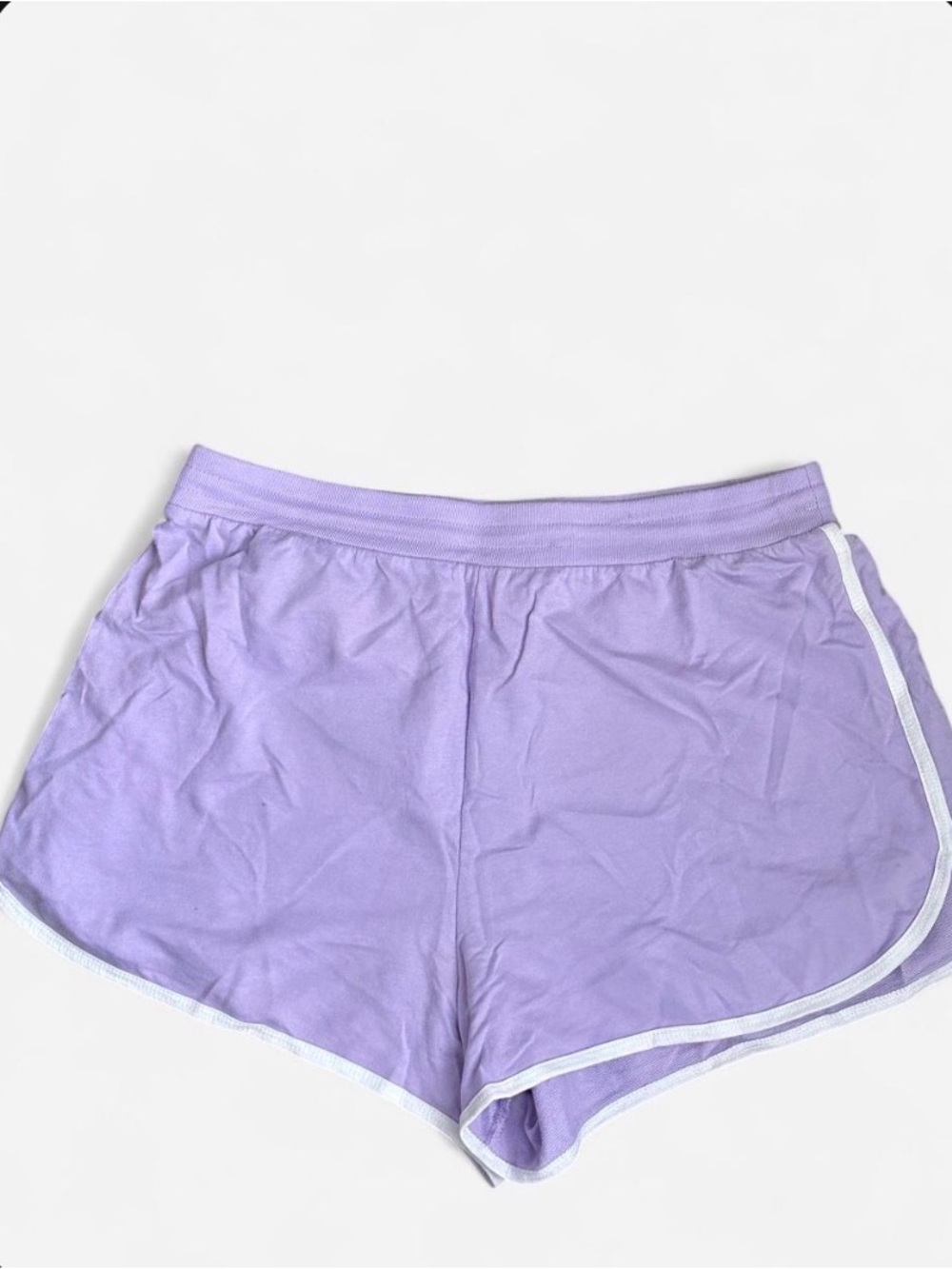 No Boundaries Lavender Athletic Shorts with White Trim